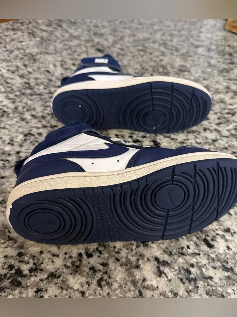 Nike CD7784-107 Boys High Top Sneakers Blue White Lace Up US  13c